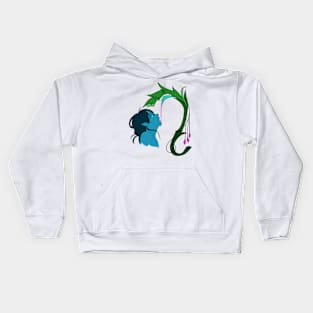 Elf drinking from a flower Kids Hoodie